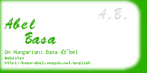 abel basa business card